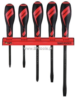 TENG TOOLS Zestaw 5 wkrętaków płaskich i krzyżowych 185970100 WRMDT05N