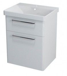 Sapho THEIA szafka umywalkowa 56,4x70x44,2cm, 2 szuflady, biała TH060