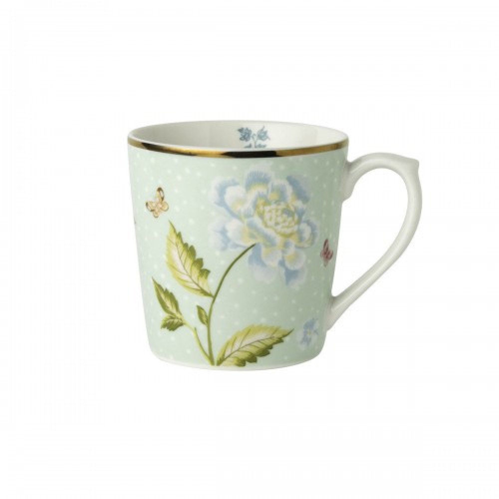 Laura Ashley Laura Ashley Heritage kubek porcelanowy Mint Uni pojemność 350 ml