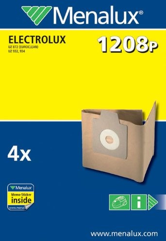 Menalux 1208 P / 4 worki na kurz/papier/Electrolux/Nilfisk 1208 P
