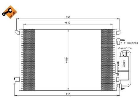 NRF Chodnica klimatyzacji - skraplacz 35929