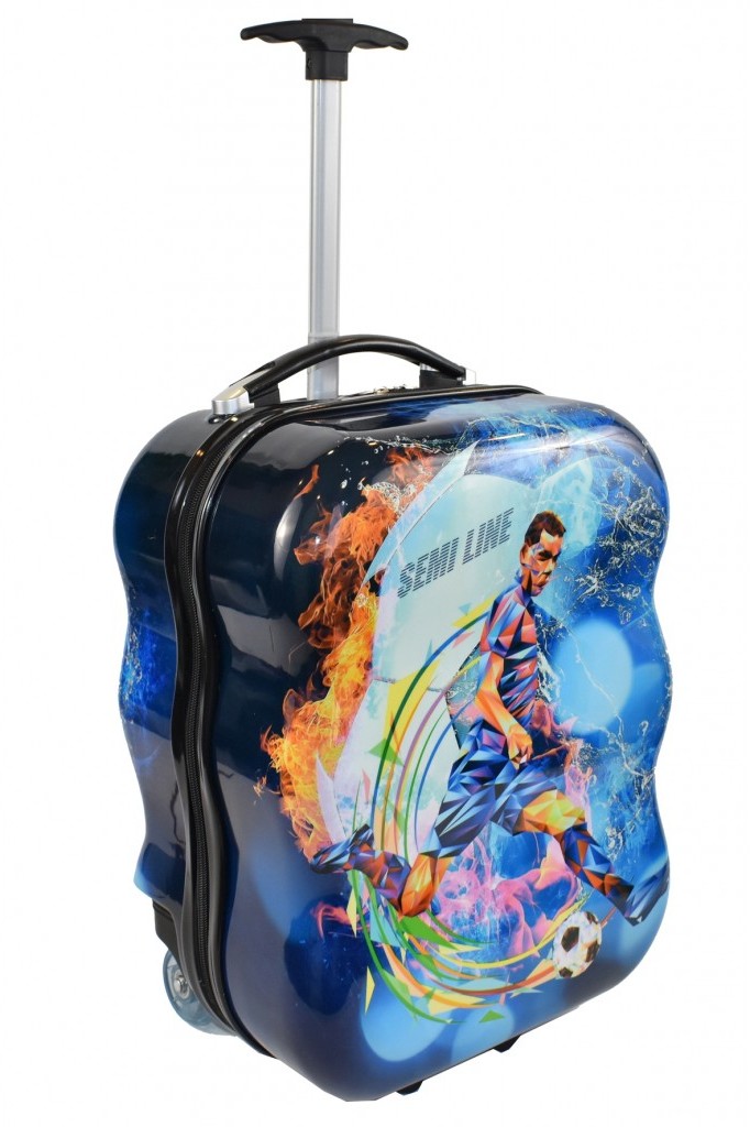 Semi Line Walizka dziecięca piłkarz ABS 1Y38JE 1Y38JE SAM  ONE SIZE