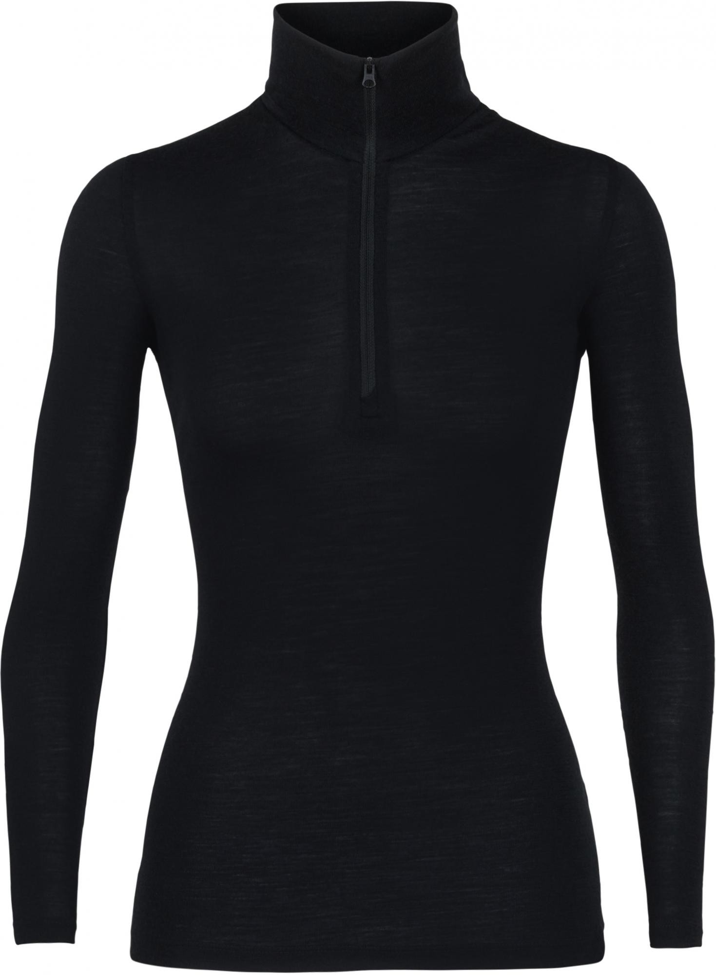 Icebreaker damski golf Wmns 175 Everyday LS Half Zip Black L