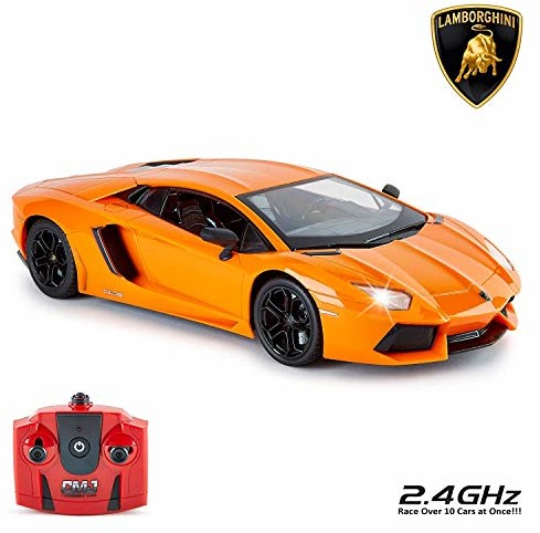 Lamborghini Lamborghini 114GLBO CMJ RC samochody oficjalnie licencjonowany pilot zdalnego sterowania 30 cm rozmiar skala 1:14 w kolorze pomarańczowym lambo 114GLBO