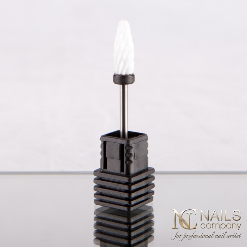 NAILS COMPANY Frez ceramiczny do żelu i akrylu kształt stożek HARD Nails Company
