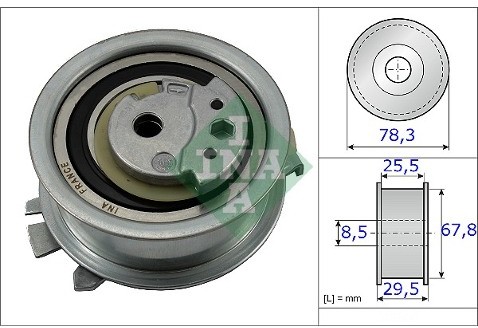 INA Rolka napcza, pasek rozrządu 531 0825 10