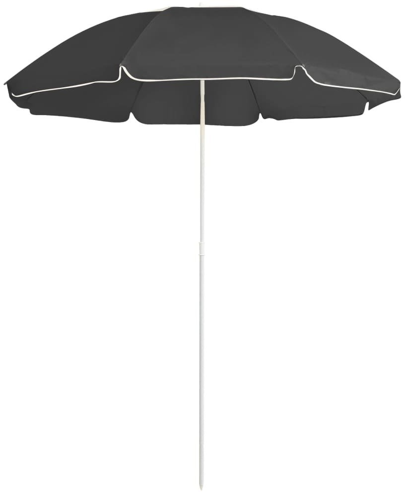 vidaXL Parasol ogrodowy na stalowym słupku, antracytowy, 180 cm 315542