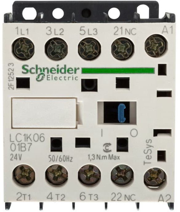 Schneider Electric Stycznik mocy 6A 3P 24V AC 0Z 1R LC1K0601B7