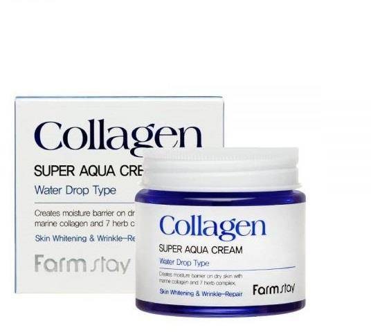 Farm Stay Collagen Super Aqua Cream kolagenowy krem intensywnie nawadniający Water Drop 80ml 94520-uniw