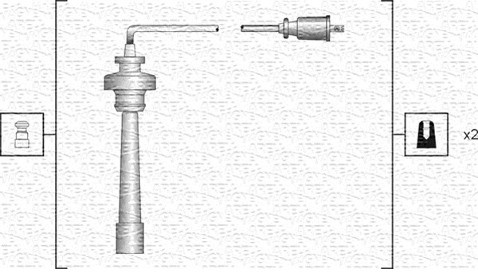 MAGNETI MARELLI Zestaw przewodów zapłonowych MAGNETI MARELLI 941318111192