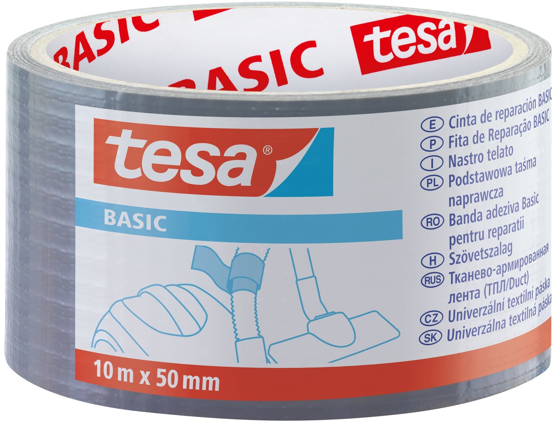 Tesa Taśma naprawcza basic 10m:50mm H5858600