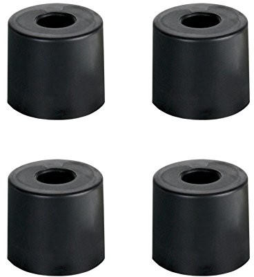 ah Hardware Zestaw czarnych gumowych nóżek do mebli Adam Hall, w woreczku, czarny 4913M4AH