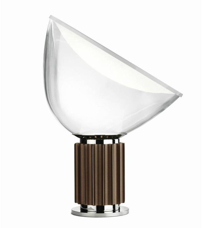 Flos Taccia H64,5 brąz aluminiowy lampa biurkowa F6607046