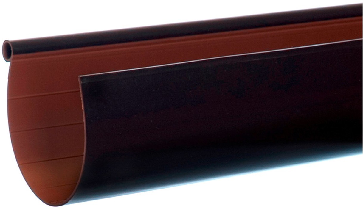 Scala Plastics Rynna G80 4 m PVC brązowa