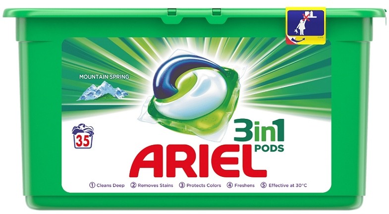 Ariel Pods All in 1 kapsułki pranie białe 35 sztuk