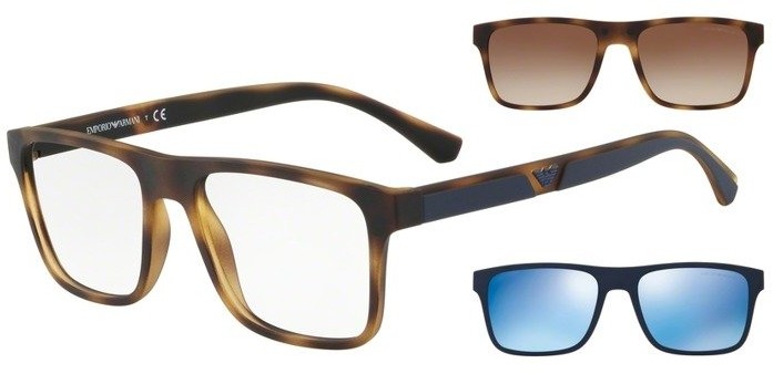 Emporio Armani Okulary Korekcyjne Ea 4115 50891W + 2 Nakładki