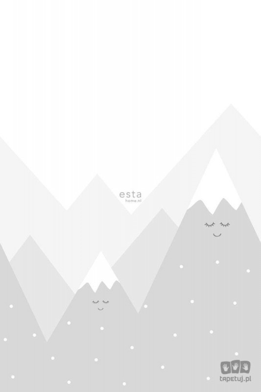 Esta Home Fototapeta na flizelinie uśmiechnięte góry szarość biel 158840_opcje