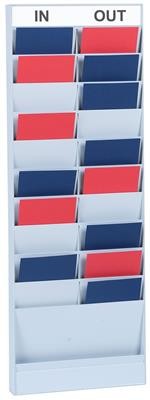 PAPERFLOW Planer z wymiennymi kartkami PAPERFLOW, 20 kartek, A5, 97,6x35,3x4,4cm, srebrny PFPS20A502-19