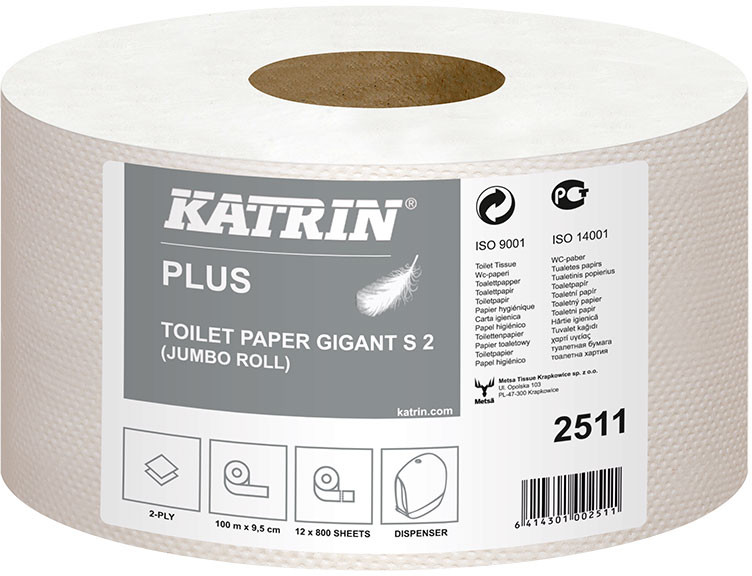 Katrin 2511 Papier toaletowy Plus Gigant S2 (12 rolek)