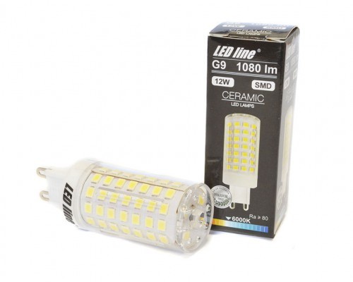 LED Line Żarówka LED LEDline G9 12W SMD 230V biała zimna 6000K - pakiet 10 szt. 248924-10x