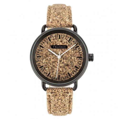 top Niwatch Damski zegarek korkowy CORK & BLACK