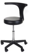 Beauty System Taboret kosmetyczny + podłokietnik NG-CH049 czarny BSNG-CH049/BLACK