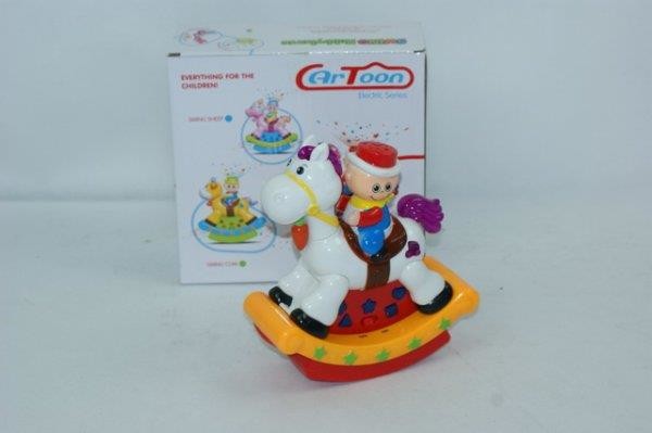 Madej PROMO Konik z ludkiem na baterie w pud