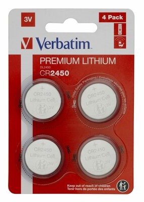 Verbatim Bateria CR2450 4 szt.)