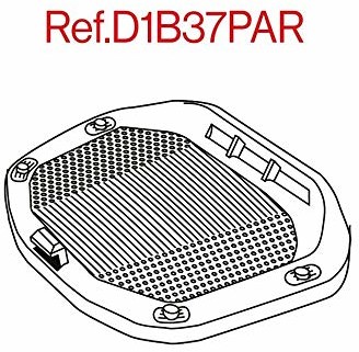 Shad SHAD D1B37PAR platyna/grill uniwersalny do skrzyni SH37, czarny D1B37PAR