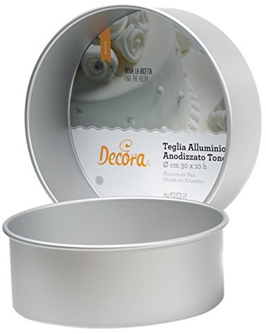 Decora 0062610 Profi okrągła forma do ciasta z eloksalowanego aluminium, 15 x 10 cm 0062611