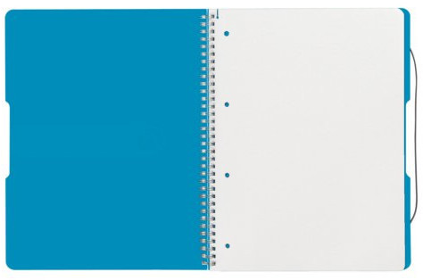 HERLITZ Kołonotatnik A5 80 okładka PP EASY ORGA nieb. transp.11293800