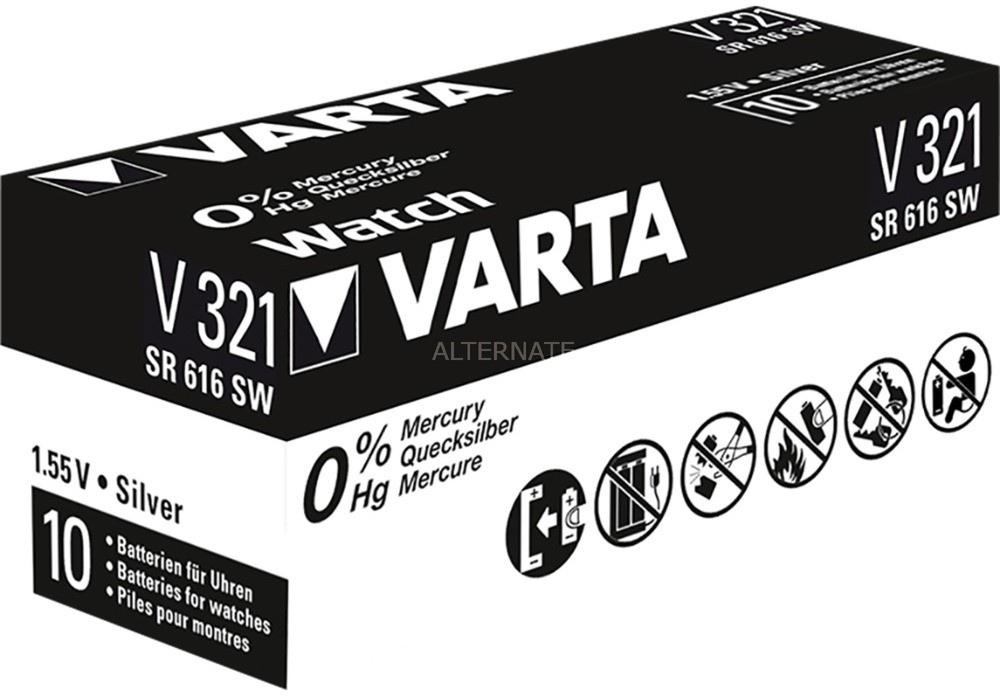 Varta SR616/SR65 SW/V321 1BL Jednorazowa bateria Srebrny-Oksydowany 4008496272792