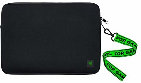 Razer Neoprenowy rękaw V2 - do notebooków i laptopów o przekątnej do 33,8 cm (33,8 cm): wytrzymały na zewnątrz i delikatnie wyściełany wewnątrz, dopasowany do ostrza maszynki do golenia 13 RC21-01440100-R3M1
