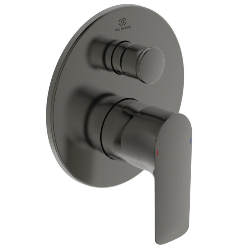 Ideal Standard Connect Air Bateria wannowo-prysznicowa podtynkowa szary magnetyczny połysk A7035A5