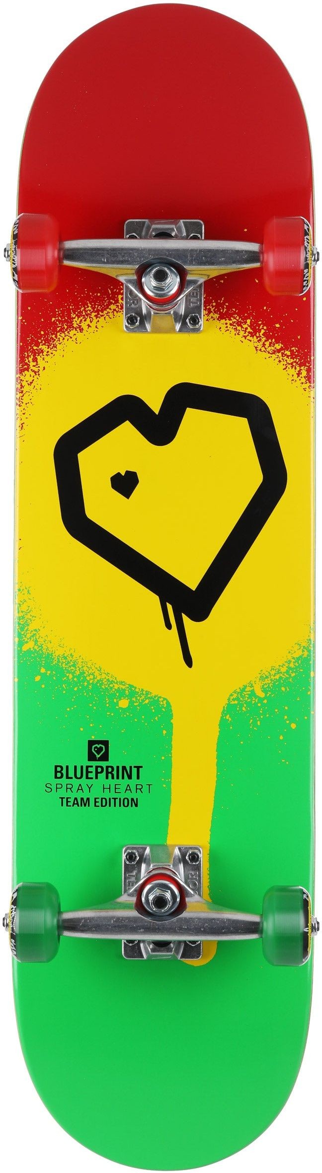 BLUEPRINT complet skateboard BLUEPRINT SPRAY HEART COMPLETE Rasta