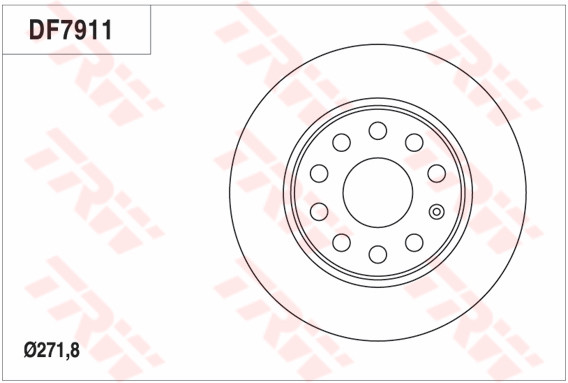 TRW Tarcza hamulcowa DF7911