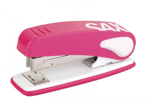 Sax Zszywacz SAX239 Design, zszywa do 25 kartek, display, różowy ISAXD239-13