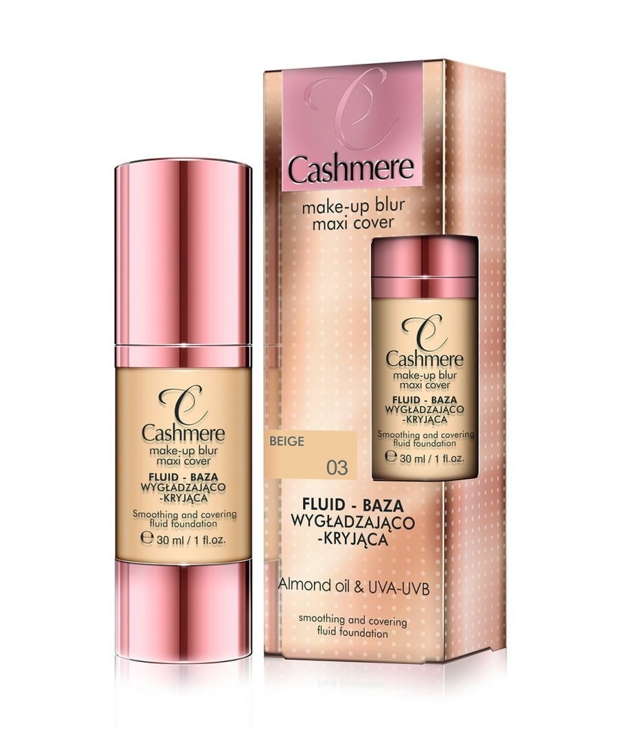 DAX Dax Cosmetics Cashmere Fluid -baza wygładzająco-kryjąca nr 03 Beige 30ml 74979