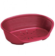 Ferplast Legowisko plastikowe Siesta Deluxe 2 49x36x17,5cm kolor bordowy