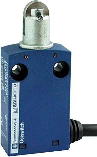 Schneider telemec anique czujniki xcmn2102l1 wyłącznik krańcowy z główką nierdzewna Roller Plunger, tworzywo sztuczne, seria xcmn, Linear, + 1 No 1 NC Snap Action kontakty, przewód 1 m XCMN2102L1