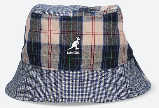 Kangol Kapelusz Plaid Mashup Bucket K5297 MYKONOS BLUE K5297MYKONOSBLUE