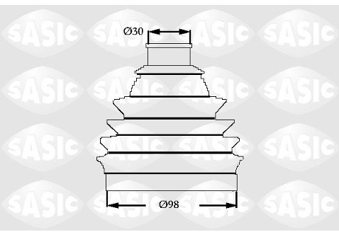 SASIC Zestaw osłon, półoś napędowa 2933063