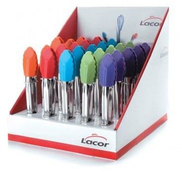 Lacor 64439 szczypce, silikon, fioletowy, 18 x 3 x 2 cm 64439