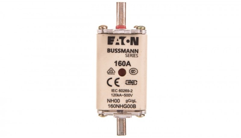 Eaton Wkładka NH FUSE 160A 500V GLGG SIZE 00 DUAL IN 160NHG00B 160NHG00B