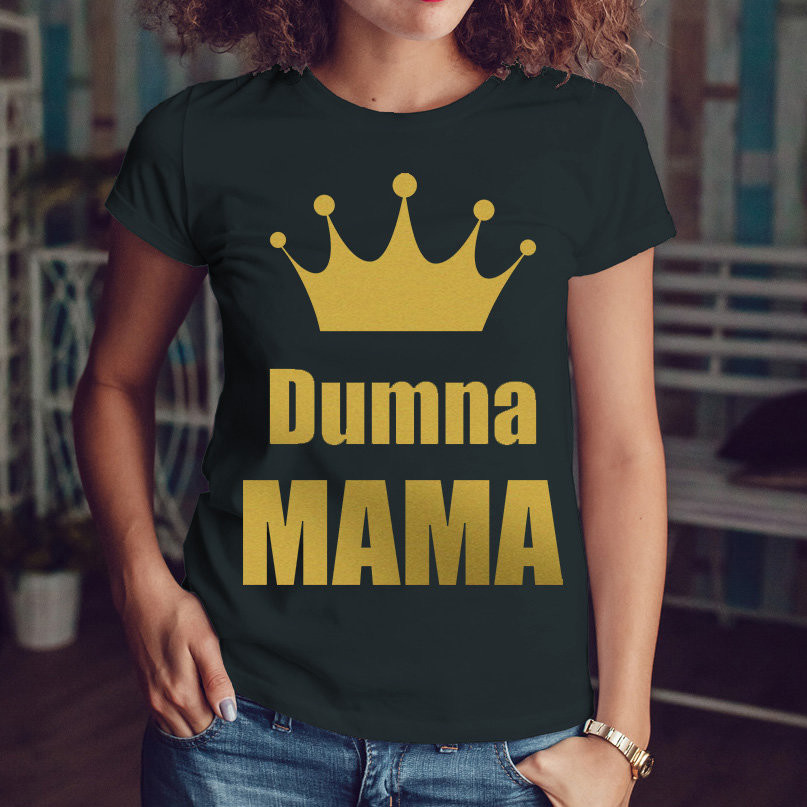 Poczpol Dumna mama z złotym nadrukiem - koszulka damska 42193-G