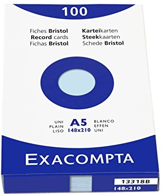 Exacompta obwoluty PCW, DIN A4, kryształ górski, niebieski DIN A5