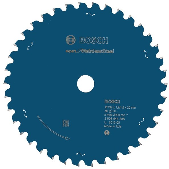 Bosch RUNDSAVKL 192X20MM 38T EXP STAINLESS 2608644288