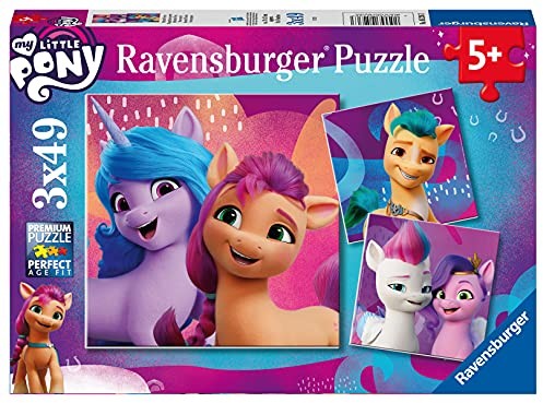 Ravensburger Kinderpuzzle - My little Pony Movie - 3x49 Teile. Puzzle für Kinder ab 5 Jahren 5236