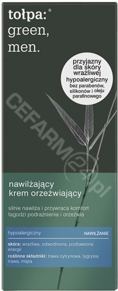 Tołpa TORF CORPORA green men nawilżający krem orzeźwiający 50 ml