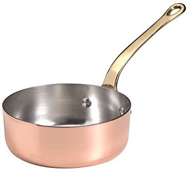 Pentole Agnelli pentole agnelli alcu107 °F12 duszonych garnków z uchwytem, miedź, brązowy ALCU107F12